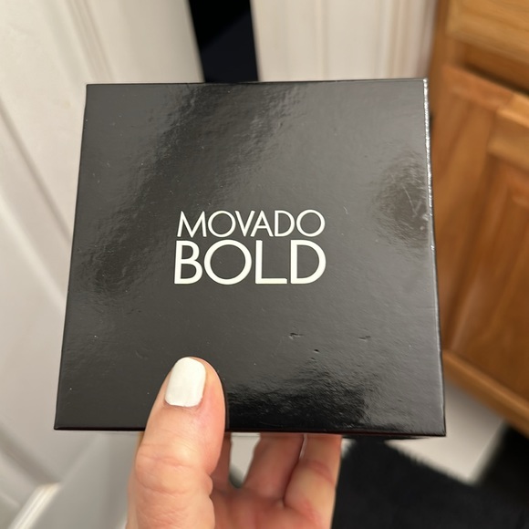 Movado bold rainbow crystal watch rare. New in box with free designer scarf - Picture 8 of 8